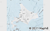 Gray Map of Hokkaido