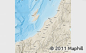 Shaded Relief Map of Niigata