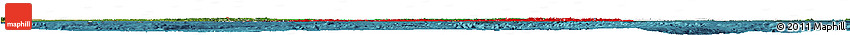Flag Horizon Map of Japan, satellite outside, flag centered