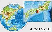 Physical Location Map of Nara