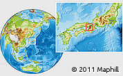 Physical Location Map of Osaka