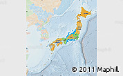 Political Map of Japan, lighten