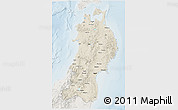 Shaded Relief 3D Map of Tohoku, lighten