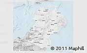 Silver Style Panoramic Map of Tohoku