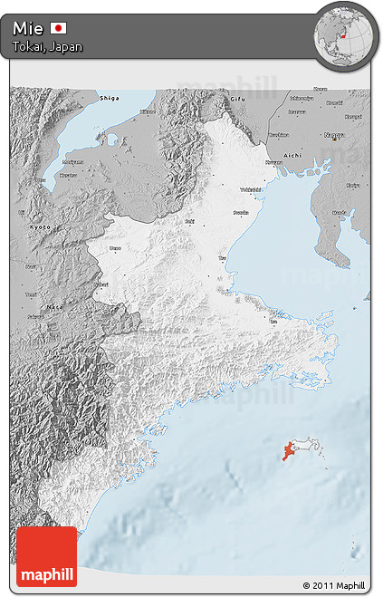 Gray 3D Map of Mie