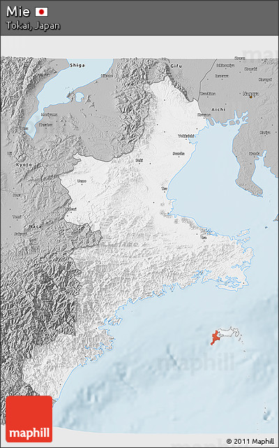 Gray 3D Map of Mie