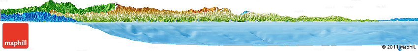 Physical Horizon Map of Mie, political outside