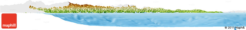 Physical Horizon Map of Mie, single color outside