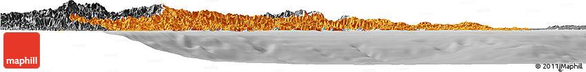 Political Horizon Map of Mie, desaturated