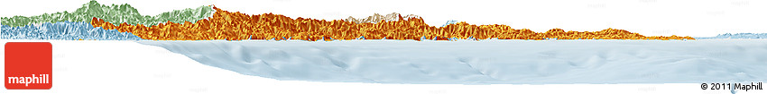 Political Horizon Map of Mie, lighten