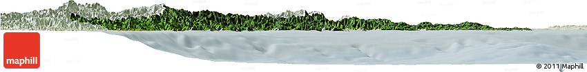 Satellite Horizon Map of Mie, lighten