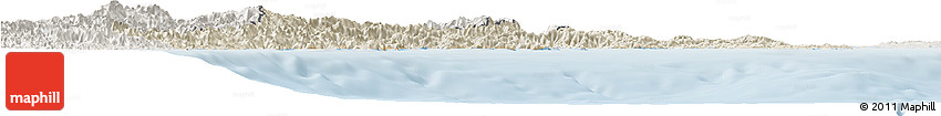 Shaded Relief Horizon Map of Mie, lighten