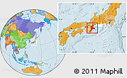 Political Location Map of Mie, highlighted parent region