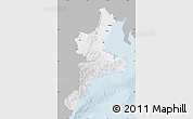 Gray Map of Mie, single color outside