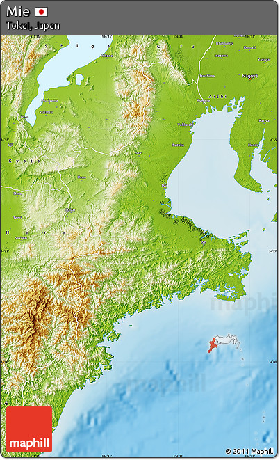 Physical Map of Mie