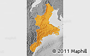Political Map of Mie, desaturated