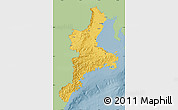 Savanna Style Map of Mie, single color outside