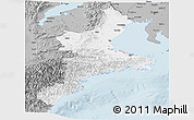 Gray Panoramic Map of Mie