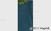 Satellite 3D Map of Shizuoka, darken
