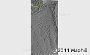Satellite 3D Map of Shizuoka, desaturated