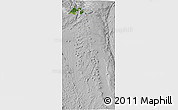 Satellite 3D Map of Shizuoka, lighten, desaturated