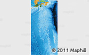 Satellite 3D Map of Shizuoka, political outside