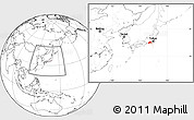 Blank Location Map of Shizuoka, within the entire country