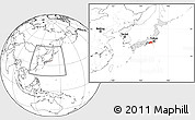 Blank Location Map of Shizuoka, highlighted country, highlighted parent region, within the entire country