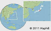 Savanna Style Location Map of Shizuoka, highlighted country, within the entire country