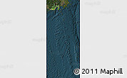 Satellite Map of Shizuoka, darken