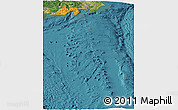 Political Panoramic Map of Shizuoka, satellite outside
