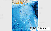 Political Panoramic Map of Shizuoka, shaded relief outside