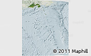 Satellite Panoramic Map of Shizuoka, lighten