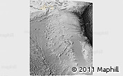 Shaded Relief Panoramic Map of Shizuoka, desaturated