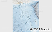 Shaded Relief Panoramic Map of Shizuoka, lighten