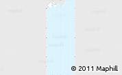 Silver Style Simple Map of Shizuoka, single color outside