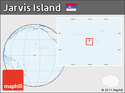 Gray Location Map of Jarvis Island, lighten