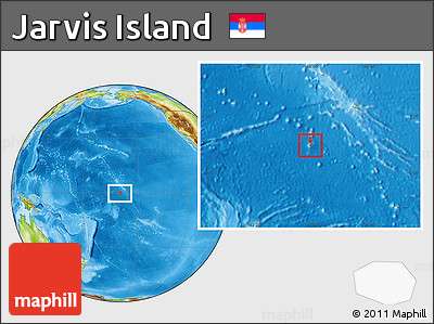 Physical Location Map of Jarvis Island