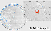 Physical Location Map of Jarvis Island, lighten, desaturated