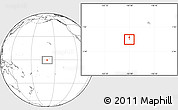 Political Location Map of Jarvis Island, blank outside