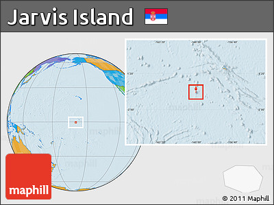 Political Location Map of Jarvis Island