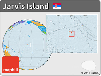Political Location Map of Jarvis Island