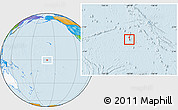 Political Location Map of Jarvis Island, highlighted continent
