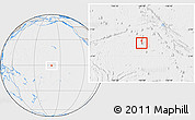 Political Location Map of Jarvis Island, lighten, desaturated