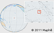 Political Location Map of Jarvis Island, lighten