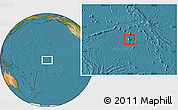 Political Location Map of Jarvis Island, satellite outside