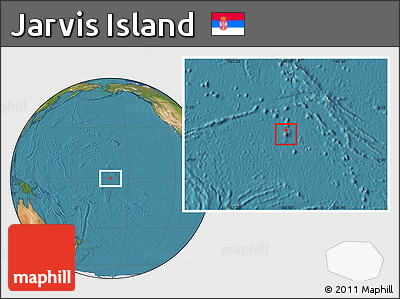 Satellite Location Map of Jarvis Island