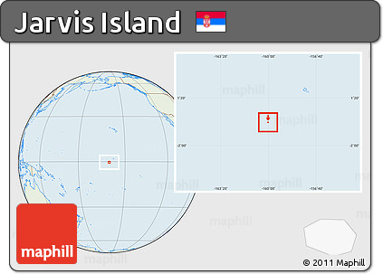 Savanna Style Location Map of Jarvis Island, lighten