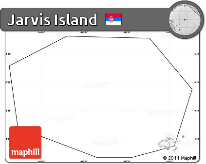 Blank Simple Map of Jarvis Island