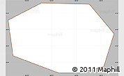 Gray Simple Map of Jarvis Island, cropped outside